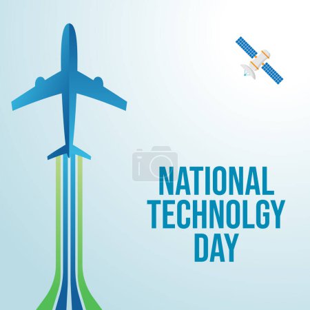Vektorgrafik des National Technology Day ideal für die Feier des National Technology Day.
