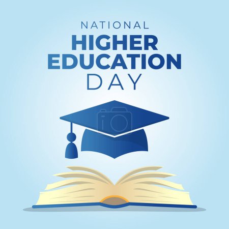 Vektorgrafik des National Higher Education Day ideal für die Feierlichkeiten zum National Higher Education Day.
