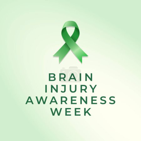 Vektorgrafik der Brain Injury Awareness Week ideal für die Feier der Brain Injury Awareness Week.