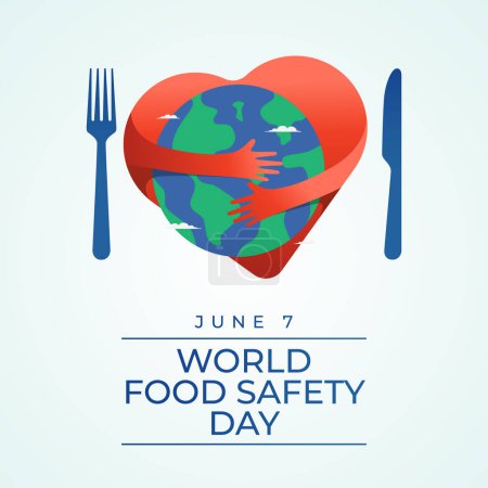 graphique vectoriel de la Journée mondiale de la sécurité alimentaire idéal pour célébrer la Journée mondiale de la sécurité alimentaire.