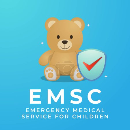 vector graphic of Emergency Medical Services for Children Day (EMSC) ideal for Emergency Medical Services for Children Day (EMSC) celebration.