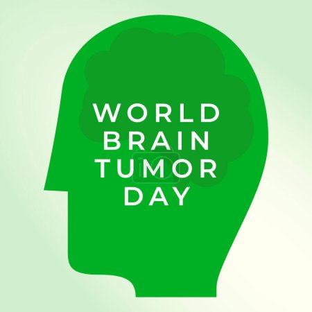 gráfico vectorial del Día Mundial del Tumor Cerebral ideal para la celebración del Día Mundial del Tumor Cerebral.