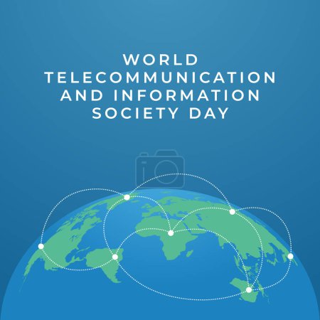 vector graphic of World Telecommunication and Information Society Day ideal for World Telecommunication and Information Society Day celebration.