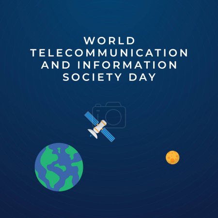 vector graphic of World Telecommunication and Information Society Day ideal for World Telecommunication and Information Society Day celebration.