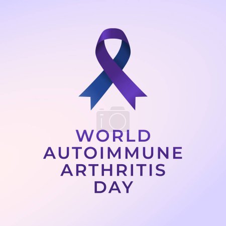 Vektorgrafik des Welt-Autoimmunarthritis-Tages ideal zur Feier des Welt-Autoimmunarthritis-Tages.