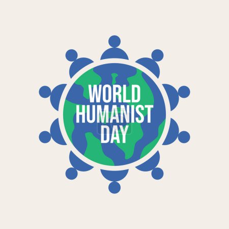 vector graphic of World Humanist Day ideal for World Humanist Day celebration.