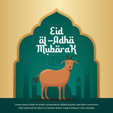 vector graphic of Eid al Adha ideal for Eid al Adha celebration.