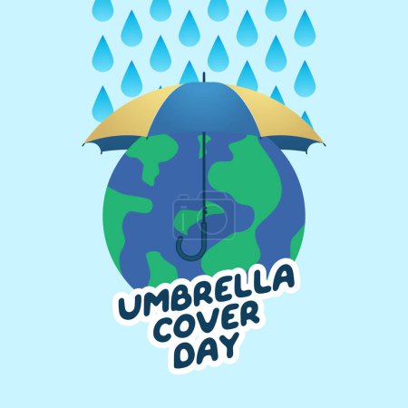 vector graphic of Umbrella Cover Day ideal for Umbrella Cover Day celebration.