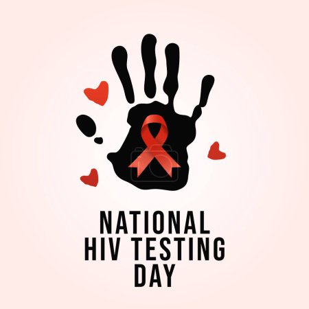 vector graphic of National HIV Testing Day ideal for National HIV Testing Day celebration.