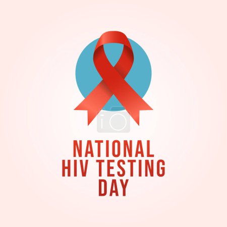vector graphic of National HIV Testing Day ideal for National HIV Testing Day celebration.