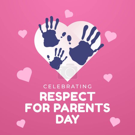 Téléchargez les illustrations : Graphique vectoriel de la Journée du respect des parents idéal pour la célébration de la Journée du respect des parents. - en licence libre de droit