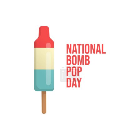 Vektorgrafik des National Bomb Pop Day ideal für die Feierlichkeiten zum National Bomb Pop Day.