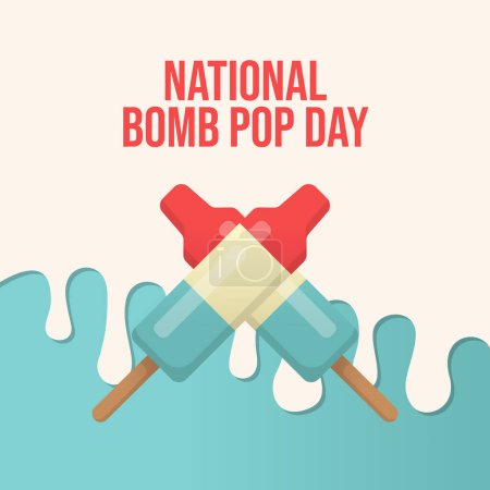 Vektorgrafik des National Bomb Pop Day ideal für die Feierlichkeiten zum National Bomb Pop Day.
