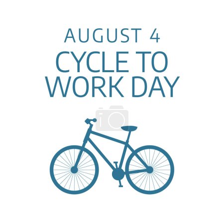 graphique vectoriel du cycle au travail jour idéal pour la célébration du cycle au travail jour.