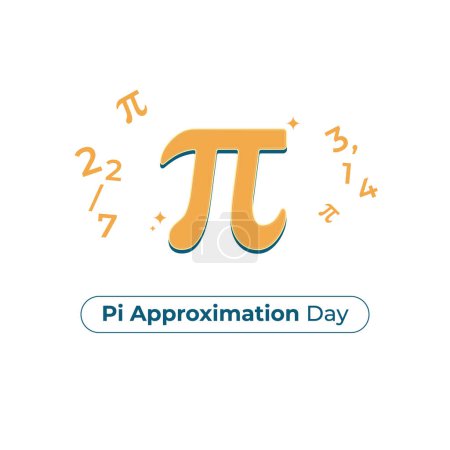 vector graphic of Pi Approximation Day ideal for Pi Approximation Day celebration.