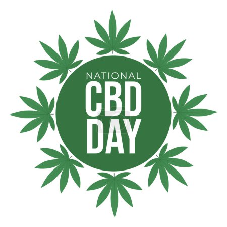 Illustration for Vector graphic of National CBD Day ideal for National CBD Day celebration. - Royalty Free Image