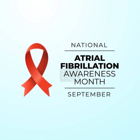 vector graphic of National Atrial Fibrillation Awareness Month ideal for National Atrial Fibrillation Awareness Month celebration.