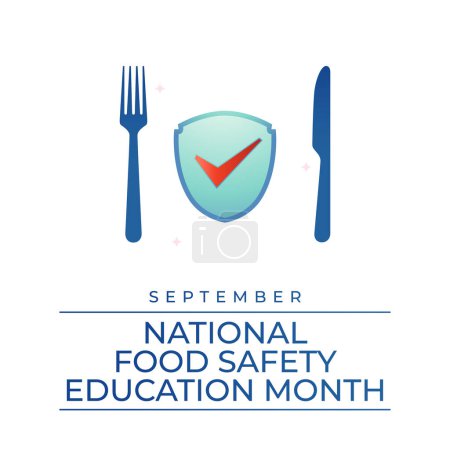 vector graphic of National Food Safety Education Month ideal for National Food Safety Education Month celebration.