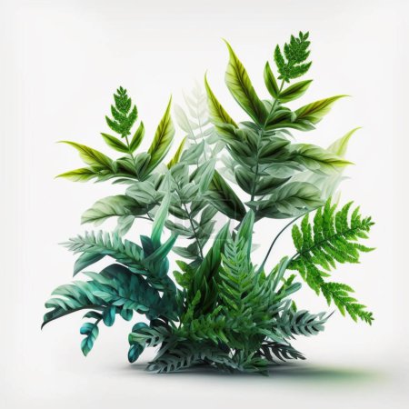 Photo for Green plant painting with brown pot - Royalty Free Image