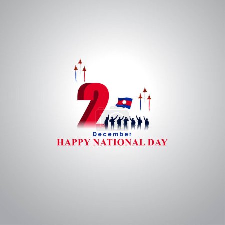 Ilustración de Ilustración vectorial del feliz Día Nacional de los Emiratos Árabes Unidos - Imagen libre de derechos
