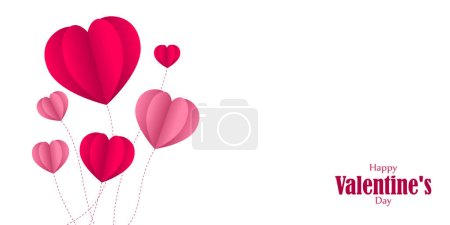 Ilustración de Vector illustration of Happy Valentine's Day concept greeting - Imagen libre de derechos