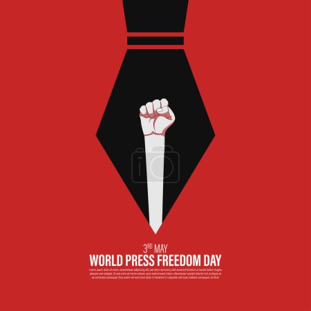 Téléchargez les illustrations : Illustration vectorielle pour la Journée mondiale de la liberté de la presse 3 mai - en licence libre de droit