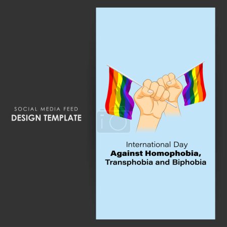 Téléchargez les illustrations : Illustration vectorielle de la Journée internationale contre l'homophobie - en licence libre de droit