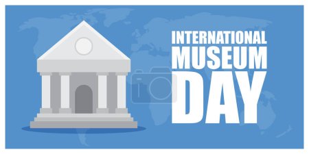 Téléchargez les illustrations : Illustration vectorielle pour la Journée internationale des musées 18 mai - en licence libre de droit