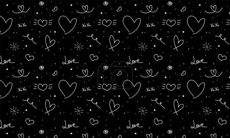 Foto de Love. Pattern with hearts - Imagen libre de derechos