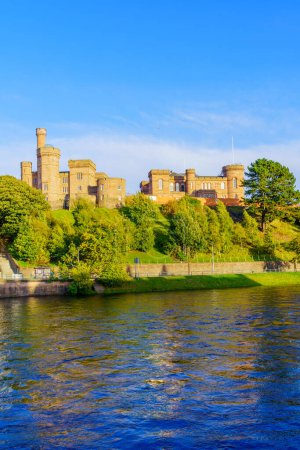 Téléchargez les photos : Vue du château d'Inverness, à Inverness, Écosse, Royaume-Uni - en image libre de droit