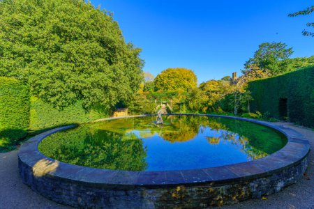 Photo for Chipping Campden, UK - October 18, 2022: View of the Hidcote Gardens, in the Cotswolds region, England, UK - Royalty Free Image