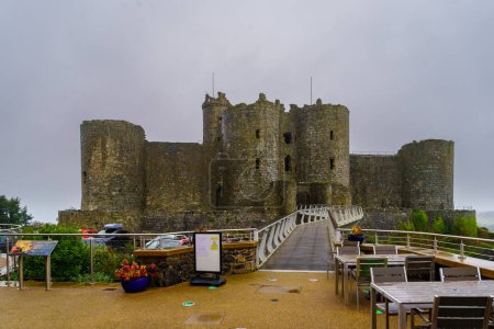 Foto de Harlech, Reino Unido - 12 de octubre de 2022: Vista del castillo de Harlech en Harlech, Gwynedd, Gales, Reino Unido - Imagen libre de derechos