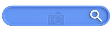 Photo for Search field. Search bar. 3D illustration. - Royalty Free Image
