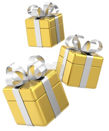 Photo for 3D gift box. 3D illustration. - Royalty Free Image