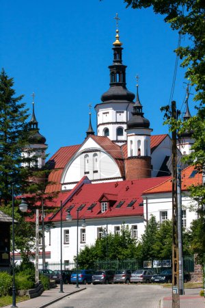 View of the restored Orthodox monastery, Poland, Podlasie, Suprasl