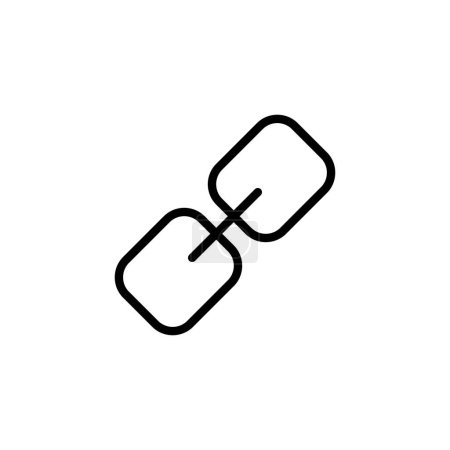 Externer Link-Symbol-Vektor. Link-Symbol isoliert auf weißem Hintergrund. Link-Vektor-Symbol. Hyperlink-Kettensymbol