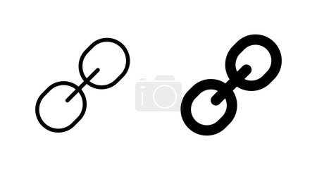 External link symbol icon vector. Link icon isolated on white background. Link vector icon. Hyperlink chain symbol