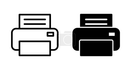 Icono de la impresora vector aislado sobre fondo blanco. icono de impresión. Icono vector de fax.