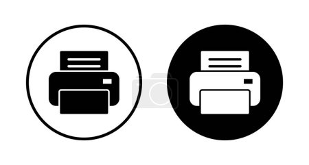 Imprimante icône vecteur isolé sur fond blanc. icône d'impression. Fax icône vectorielle.