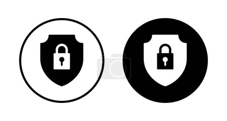 Security icon vector isolated on white background. protection icon. privacy. vpn