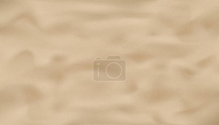 Téléchargez les illustrations : Fond de texture de plage de sable Horizon Vagues de plage côtières pour des vacances d'été au bord de la mer.Paysage tropical côtier.Surface du désert, Vecteur 3d Dune de sable brun pour bannière d'été.Vue de dessus Océan, Rivière - en licence libre de droit
