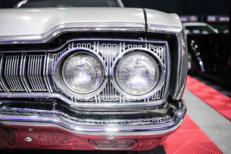 Photo for Closeup of classic car headlights - Royalty Free Image