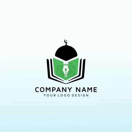 Ilustración de Logo moderno vector escuela islámica - Imagen libre de derechos