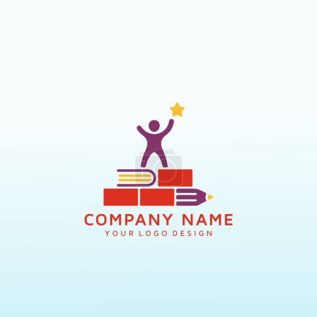 Illustration for Logo for Making Education fun, Education real, Education relevant - Royalty Free Image
