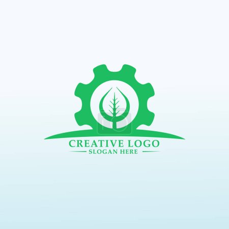 Ilustración de Proceso Diseño del logotipo del producto fresco o congelado - Imagen libre de derechos