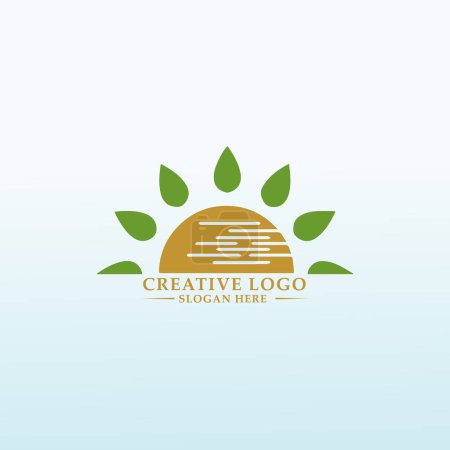 Ilustración de Granja necesita un gran logotipo para vender gran comida - Imagen libre de derechos