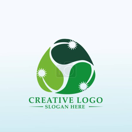 Téléchargez les illustrations : Processus Produit frais ou congelé logo design - en licence libre de droit