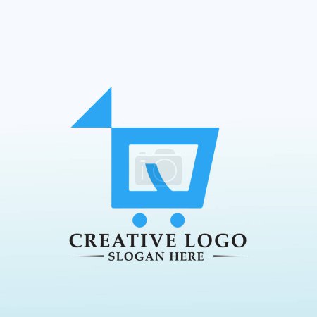 Illustration for Investors vector logo design fish icon - Royalty Free Image