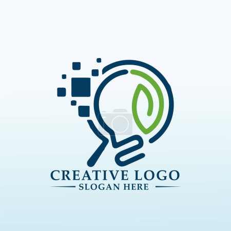 Ilustración de Logo para la conferencia sobre tecnología y agricultura - Imagen libre de derechos