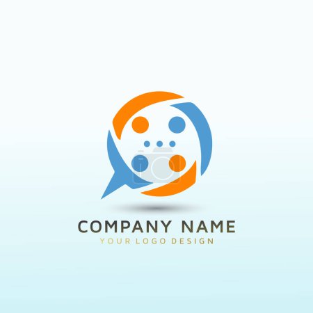 Illustration for Design a logo for text message software built for creators - Royalty Free Image